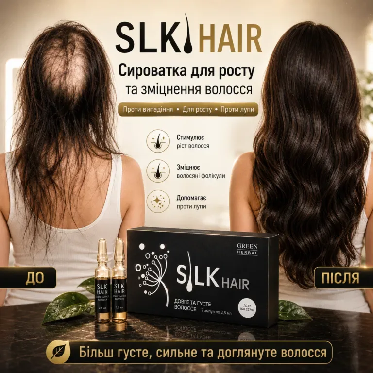 Silk Hair — сироватка в ампулах для догляду за ослабленим волоссям і шкірою голови